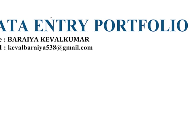 data entry at extreme level